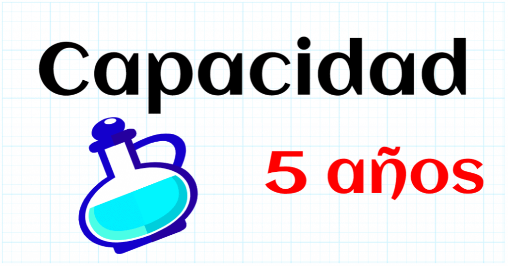 CAPACIDAD - EDUCACION INFANTIL 5 AÑOS