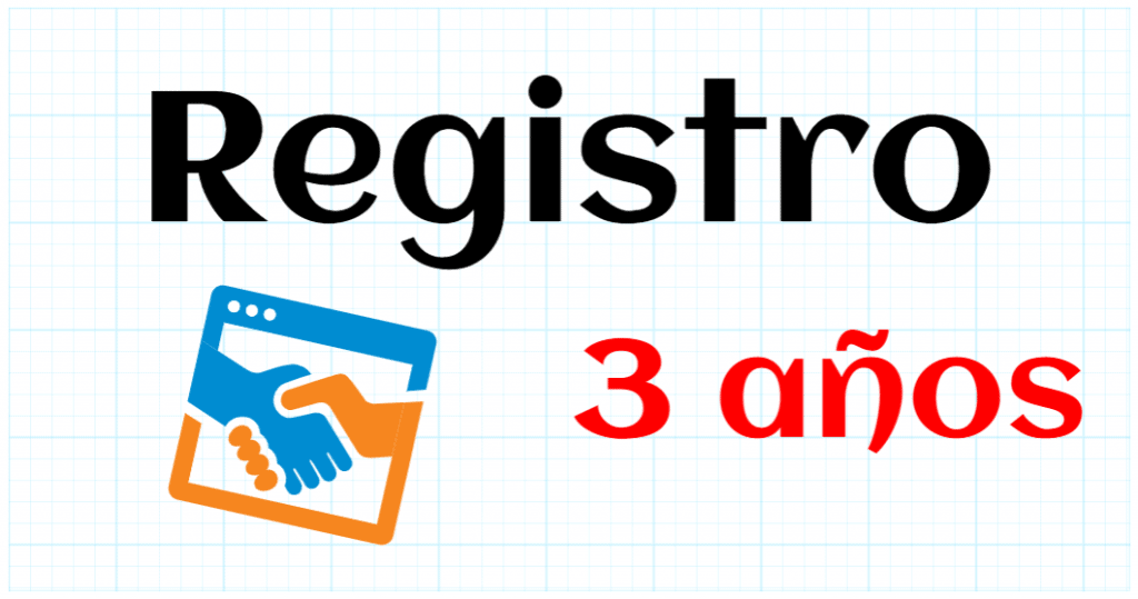 REGISTRO - EDUCACION INFANTIL 3 AÑOS