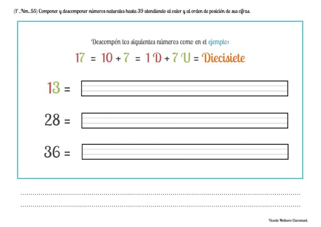 💙 NÚMEROS DEL 30 AL 40 💙 Primero de Educación Primaria (6 años) 💙 NÚMEROS DEL 30 AL 40 💙 Primero de Educación Primaria (6 años)