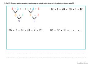 ? Sumar en Vertical con Números hasta 9 ? PDF