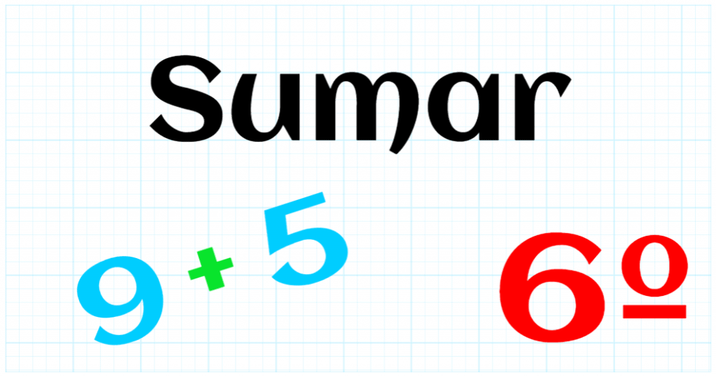 EDUCACION PRIMARIA 6º - SUMAR