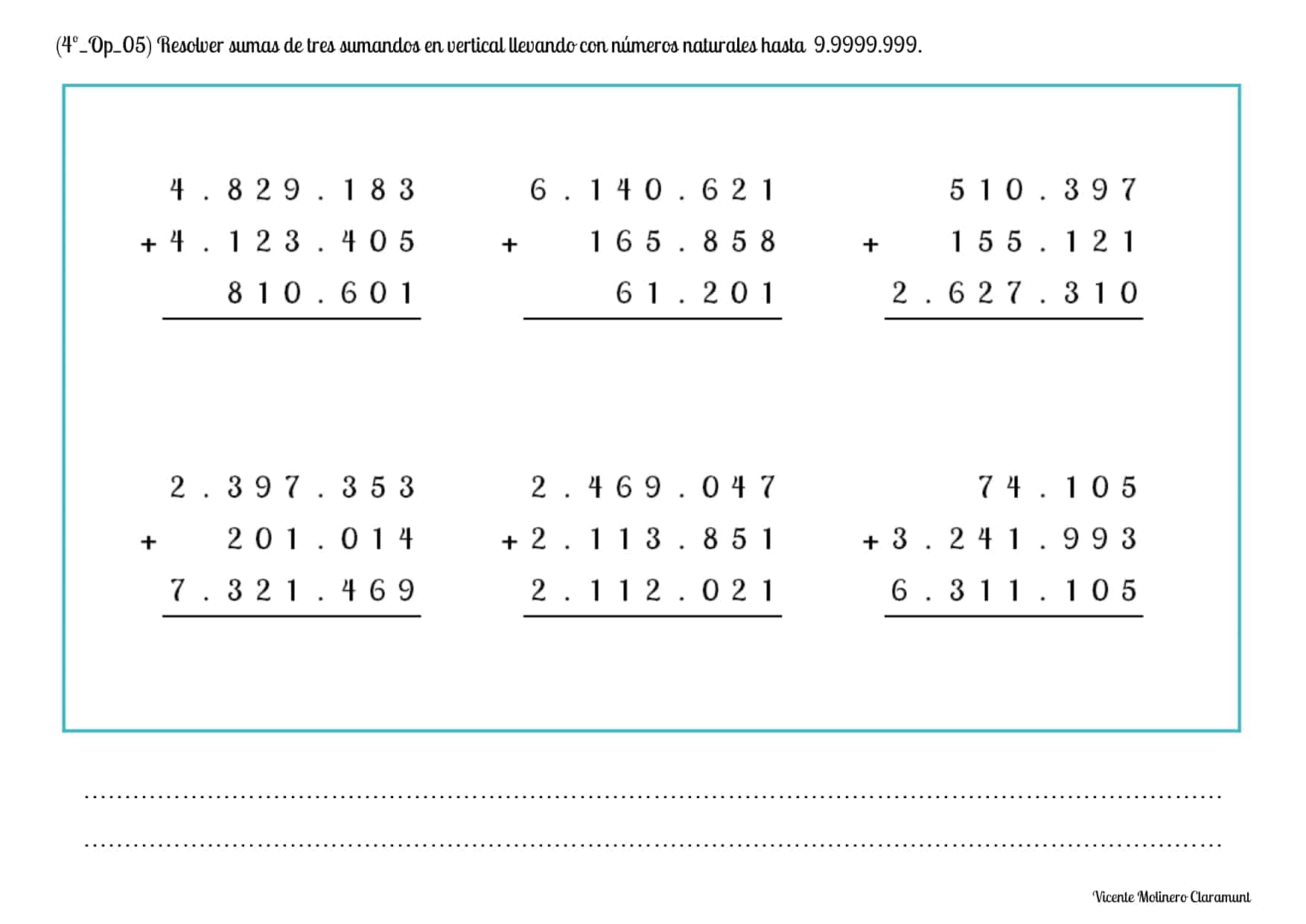 💙 ADDITION UP TO 9,999,999 💙 Fourth Grade 9 years