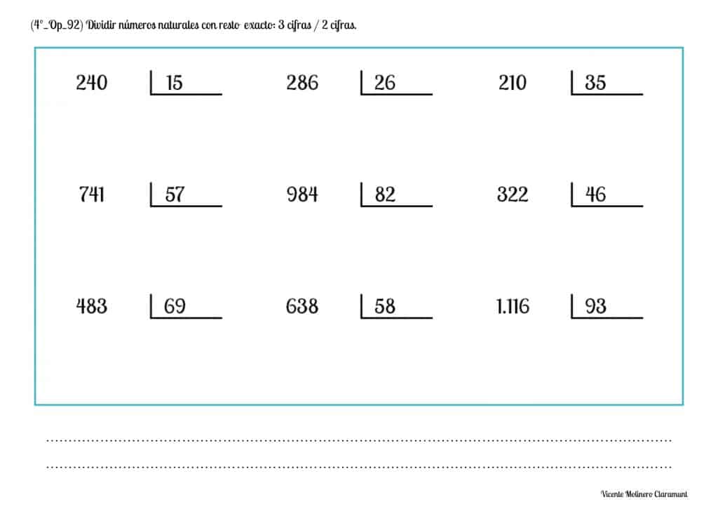💙 DIVISIÓN POR 2 CIFRAS 💙
