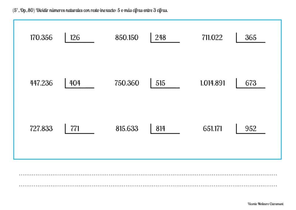 Fichas De Divisiones Por Dos Cifras En Pdf 9559