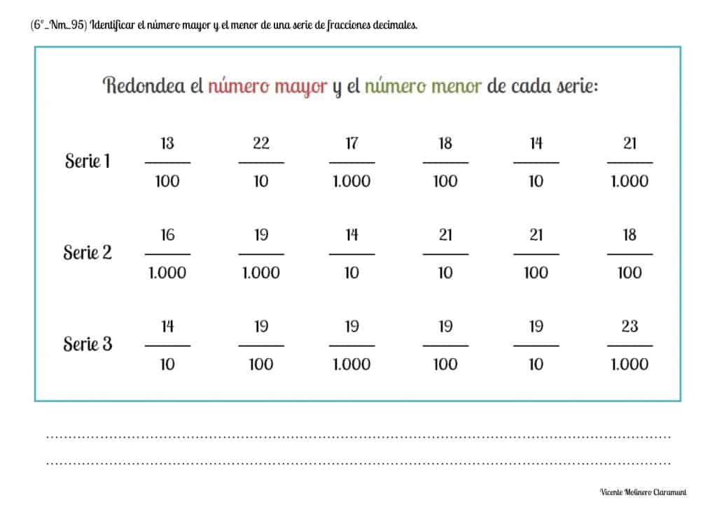 Ejercicios De Fracciones A Decimales Para Sexto Grado - vrogue.co