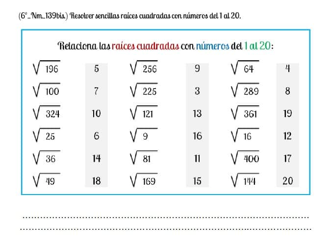 ra-ces-cuadradas-sexto-educaci-n-primaria