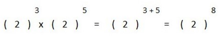 ejemplo multiplicar potencia misma base distinto exponente