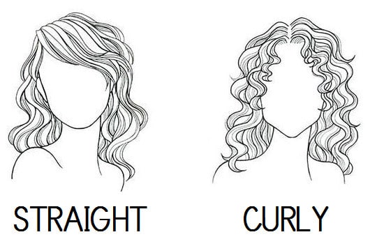 STRAIGHT - CURLY