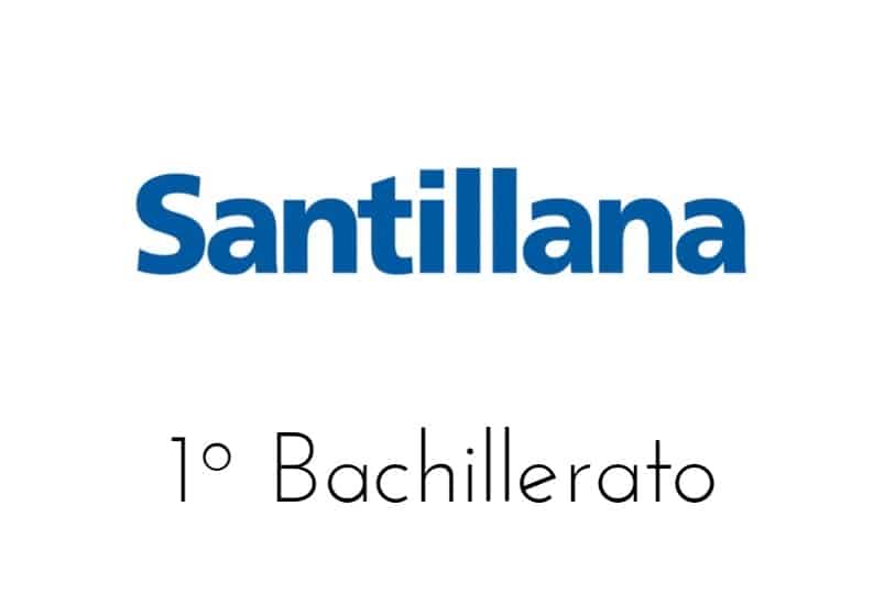 📚 1 BACHILLER SANTILLANA 📚 Libro y Solucionario Matemáticas