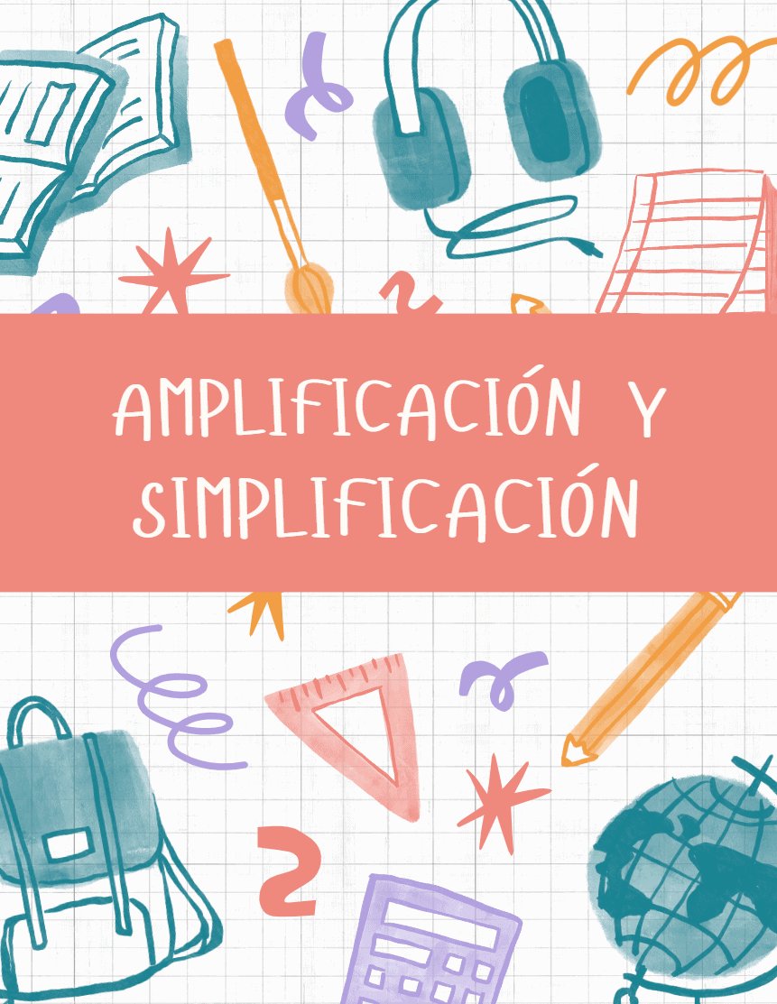 Amplificar y simplificar worksheet